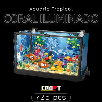 Aqu&aacute;rio Tropical: Corais Iluminados (725 pe&ccedil;as)