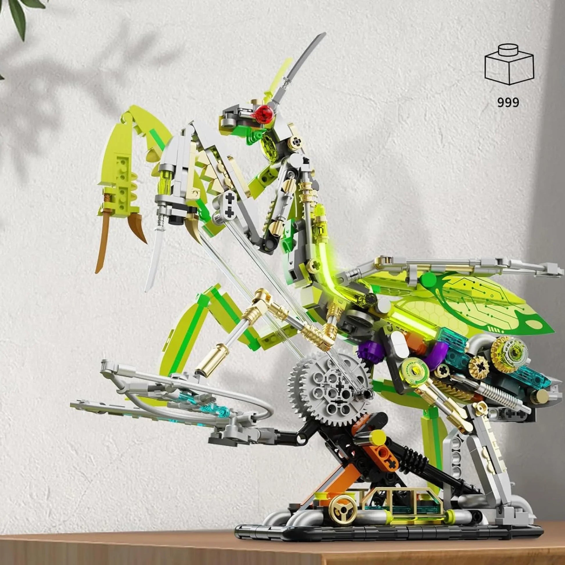 Gafanhoto Mec&acirc;nico com Luzes (999 pe&ccedil;as) - Brics Craft