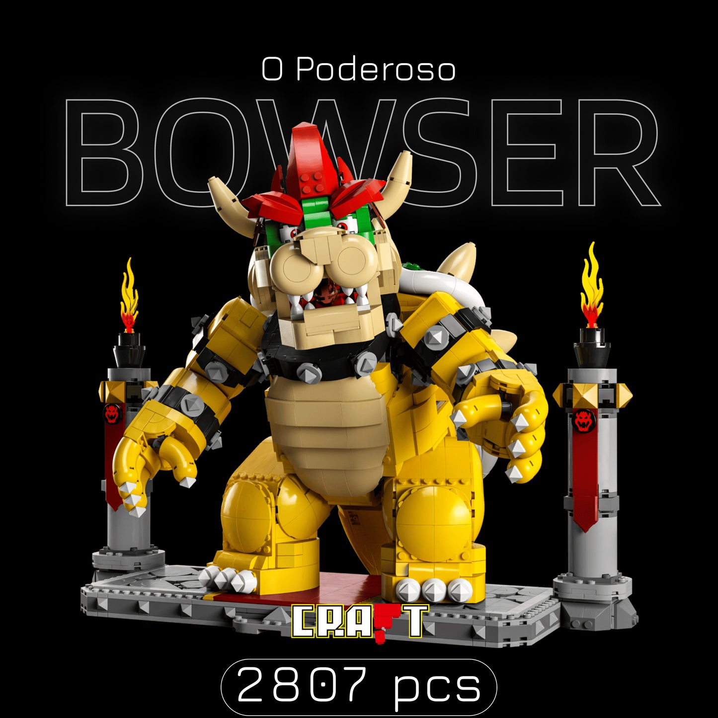 Super Mario - O Poderoso Bowser (2807 pe&ccedil;as)
