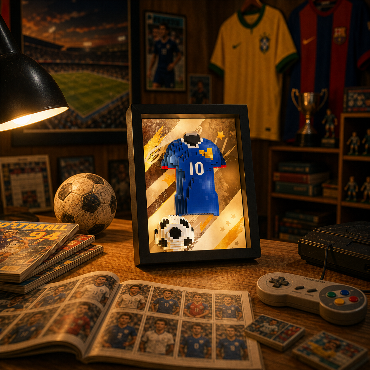 Copa do Mundo 2026 - Porta-Retrato Camisa da Fran&ccedil;a N10 - imagem 04 - Brics Craft