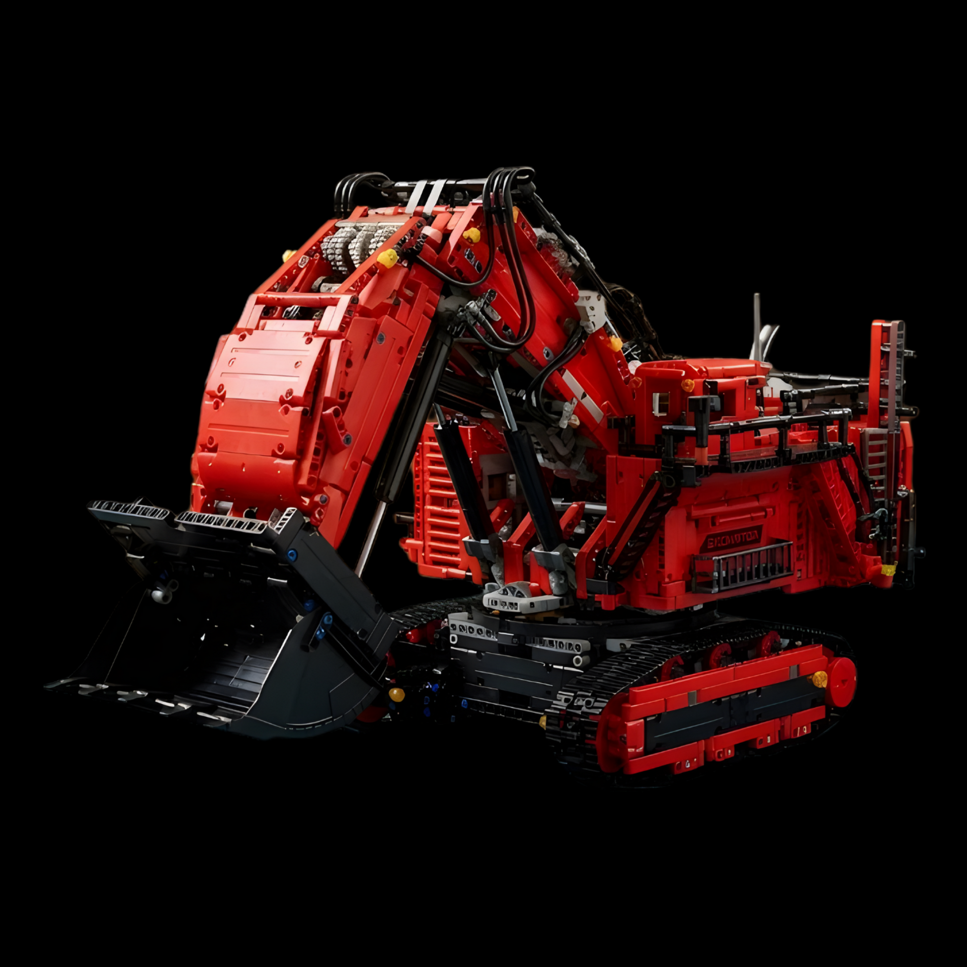 Escavadeira - Liebherr R 9800 Vermelha (4767 pe&ccedil;as)