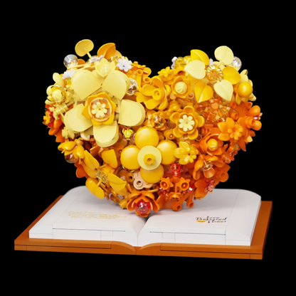 Escultura de Flores Rom&acirc;ntico (768 micro-pe&ccedil;as)