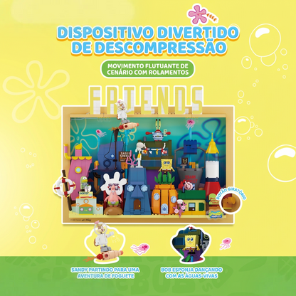 Bob Esponja - Quadro 3D Fenda do Biquini (1126 pe&ccedil;as)