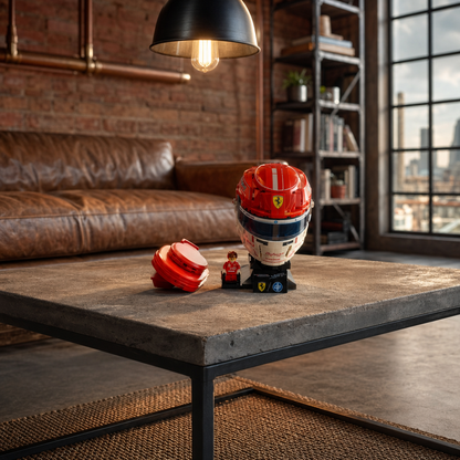 Capacete Ferrari HP - Charles Leclerc (886 pe&ccedil;as)