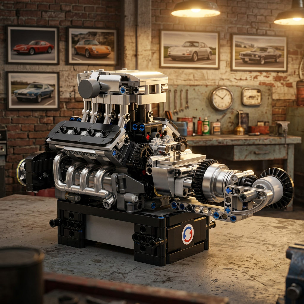 Motor V8 Turbinado (737 pe&ccedil;as)
