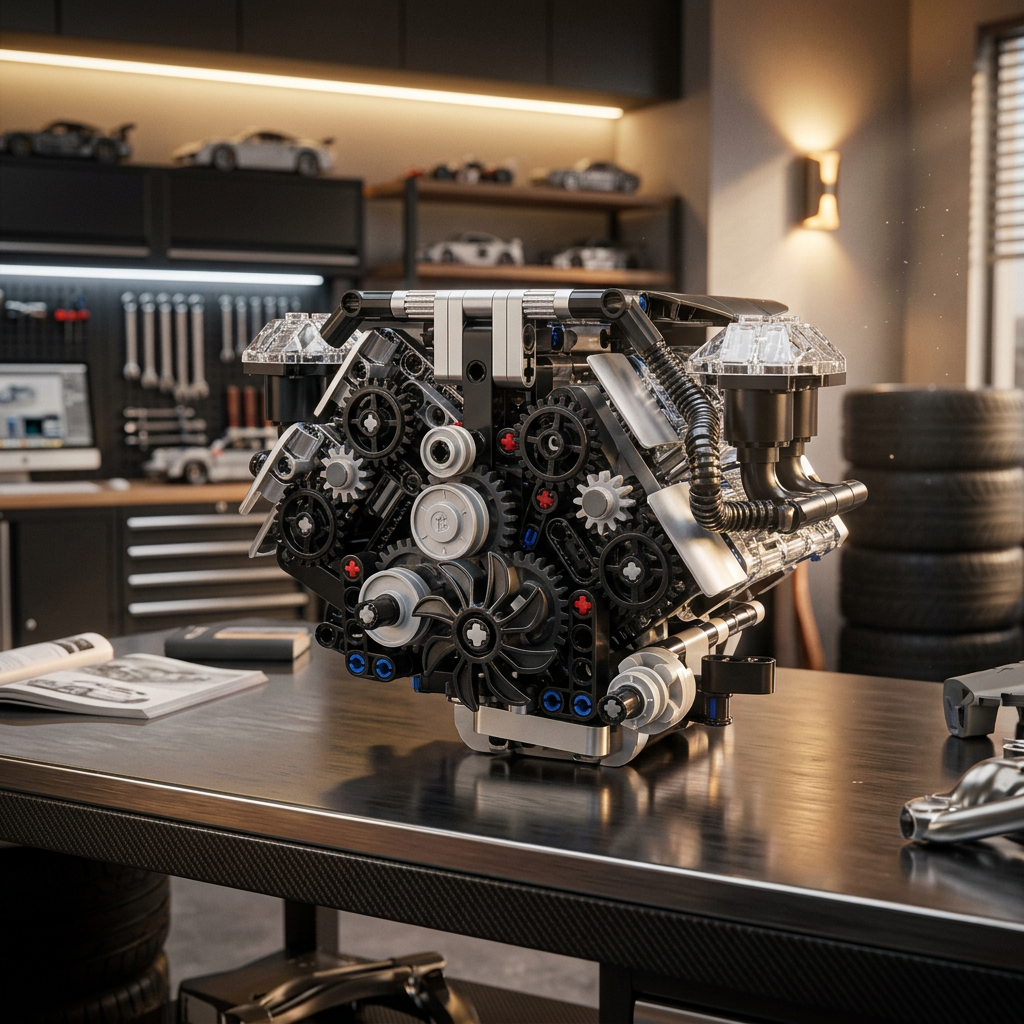 Motor W12 Twin Turbo (871 pe&ccedil;as)