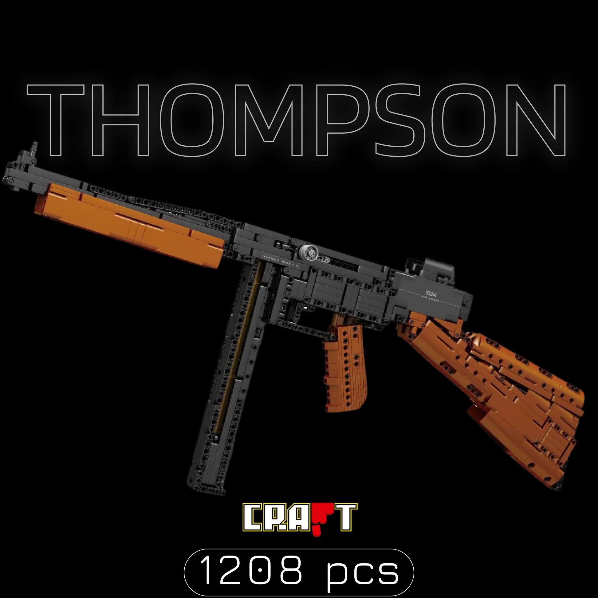 Submetralhadora Tommy Gun (1208 pe&ccedil;as)