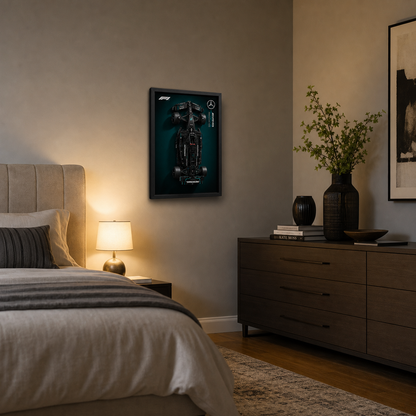 Quadro Fosco para a F&oacute;rmula-1 Mercedes-AMG W14