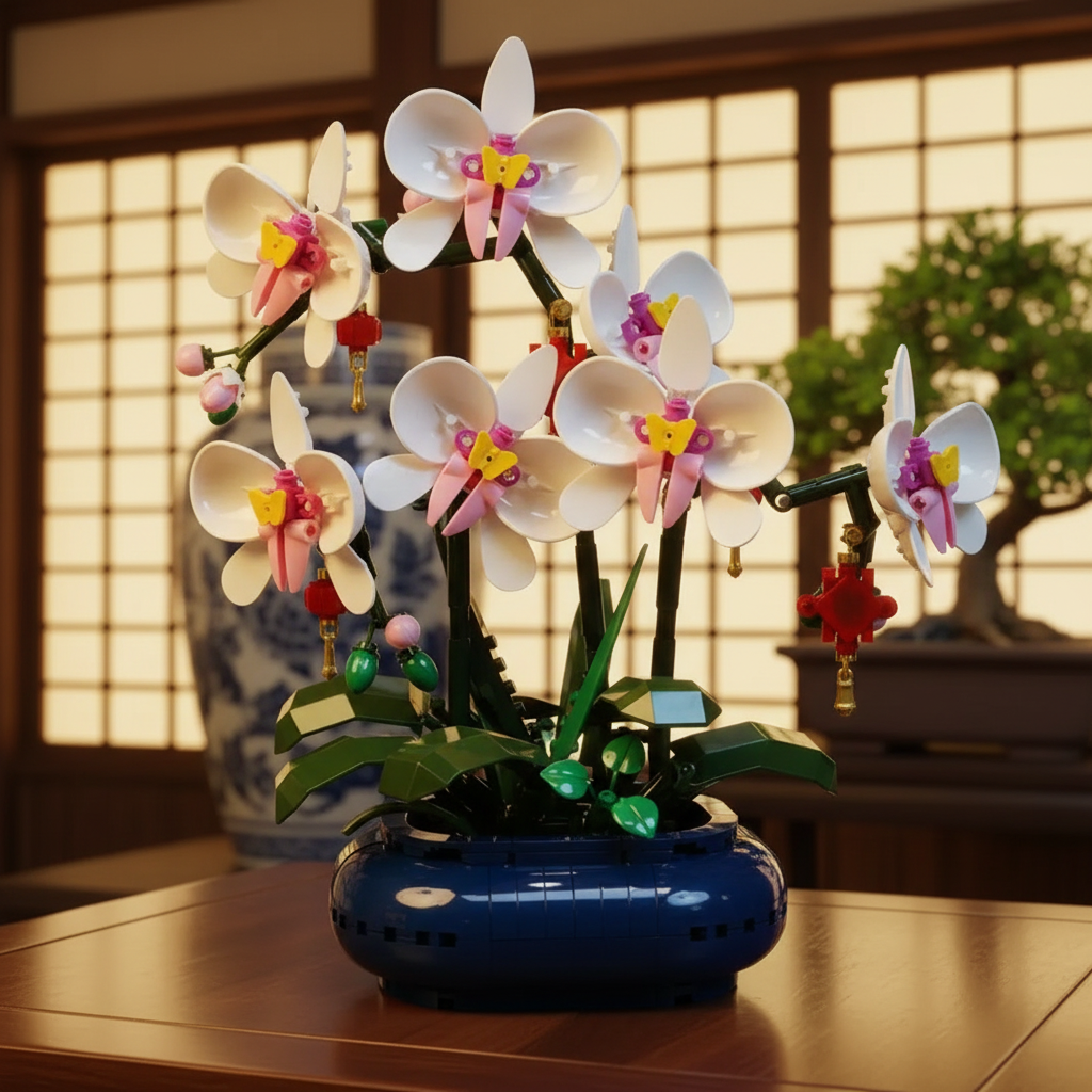 Orqu&iacute;dea Phalaenopsis em Vaso (587 pe&ccedil;as)
