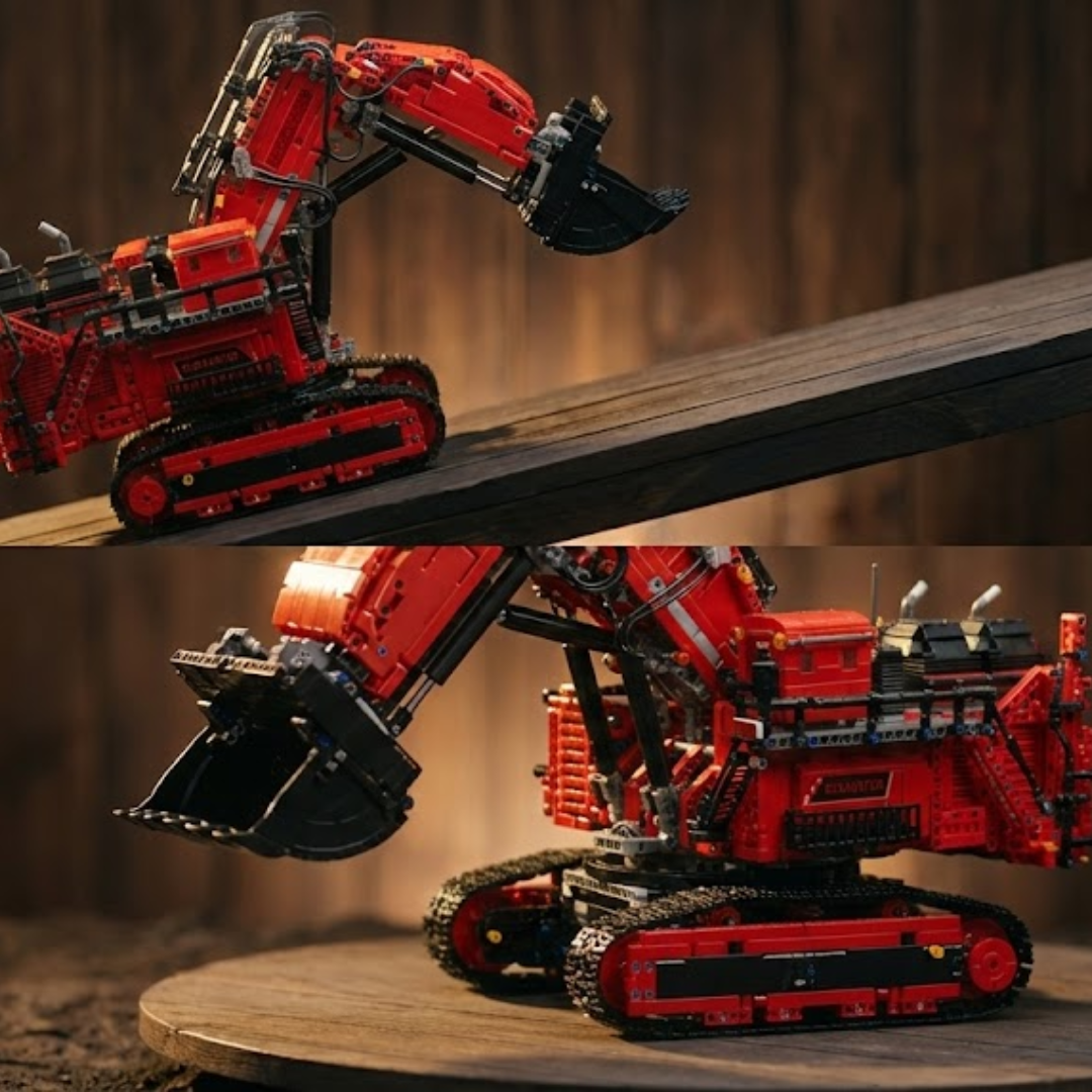 Escavadeira - Liebherr R 9800 Vermelha (4767 pe&ccedil;as)