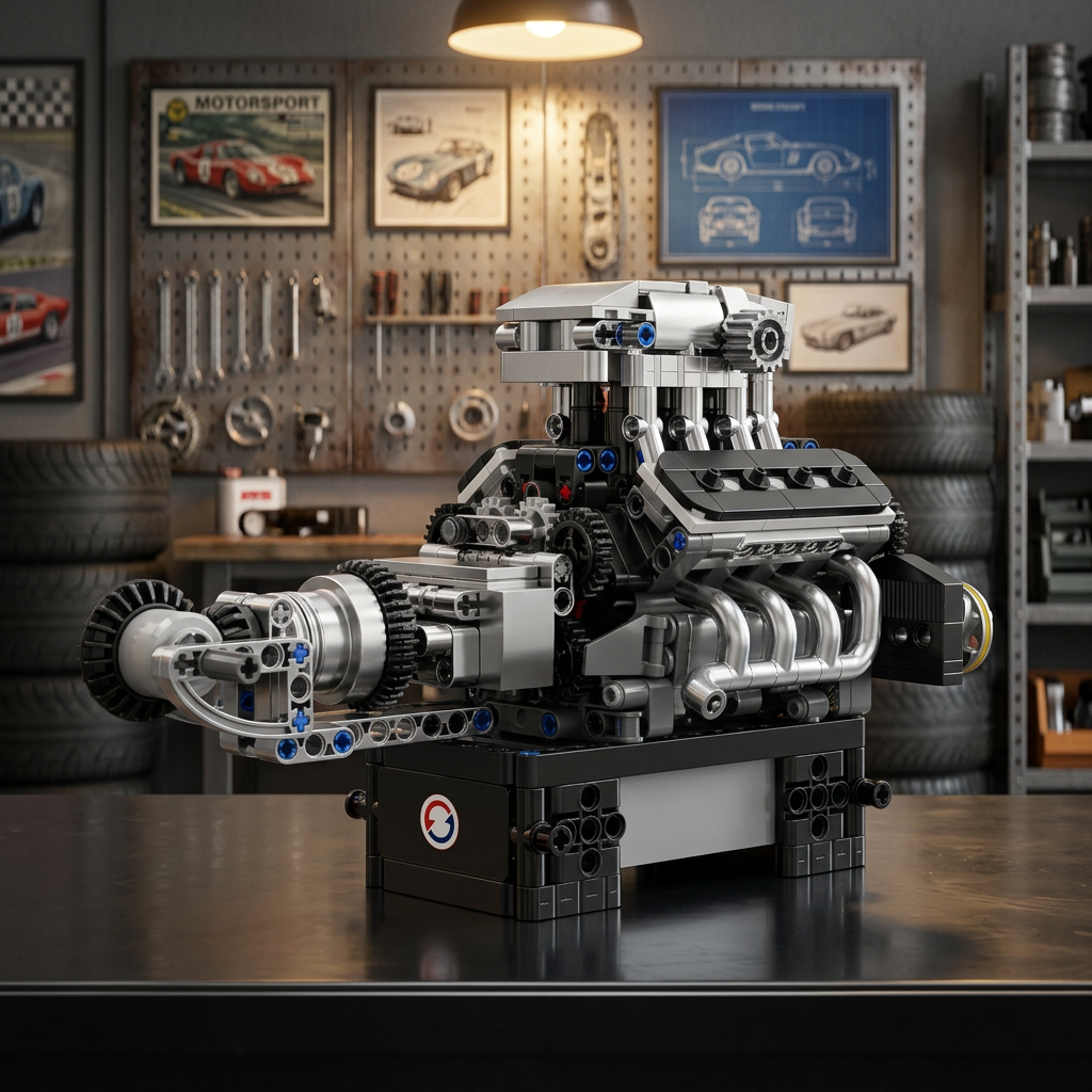 Motor V8 Turbinado (737 pe&ccedil;as)