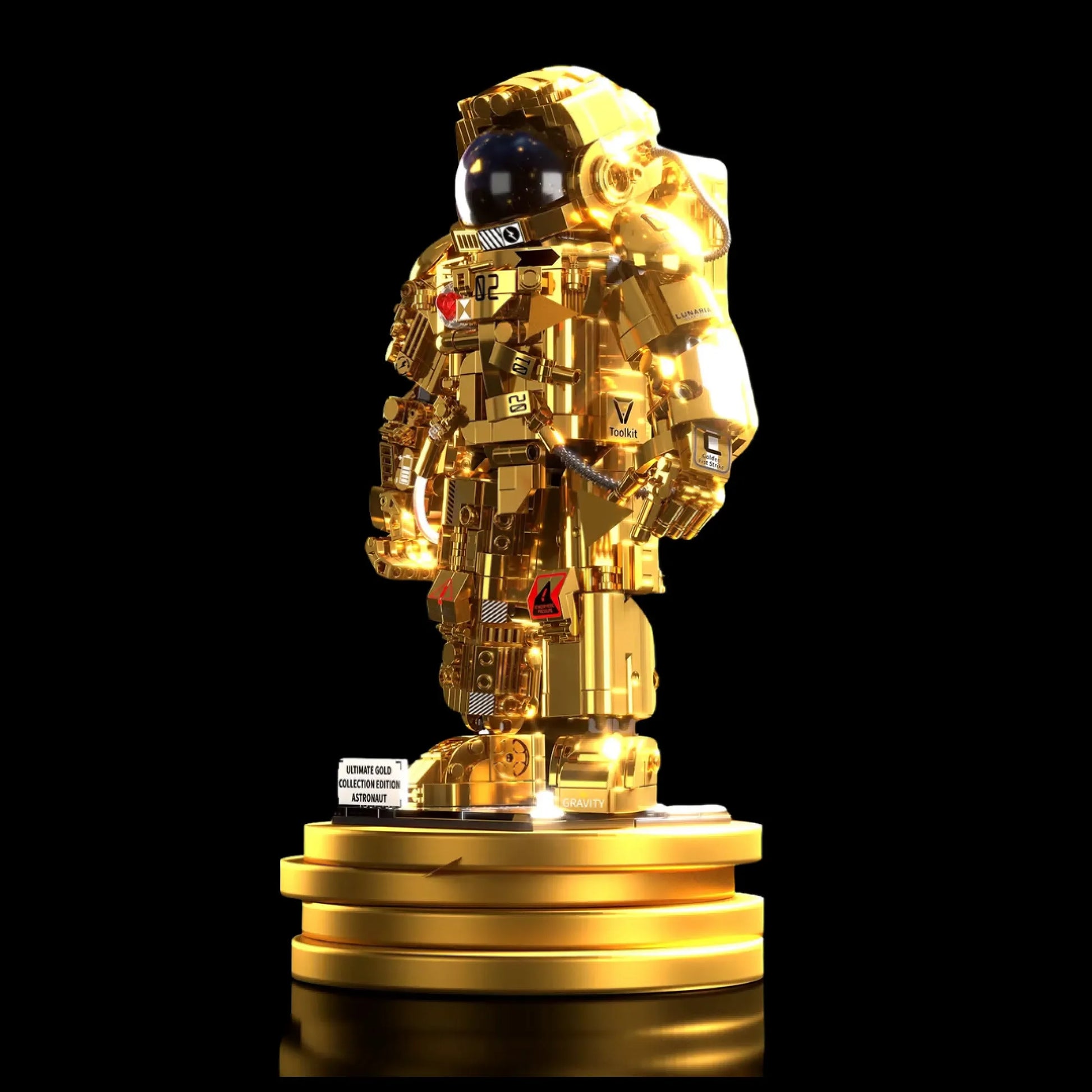 Astronauta Dourado (990 pe&ccedil;as) - Brics Craft