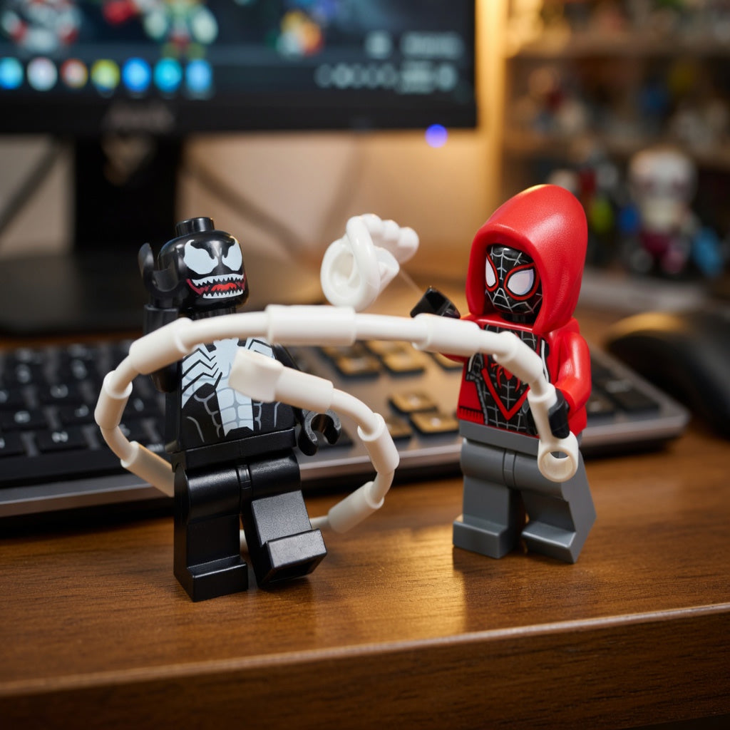 Armadura de Rob&ocirc; Venom vs. Miles Morales (134 pe&ccedil;as)