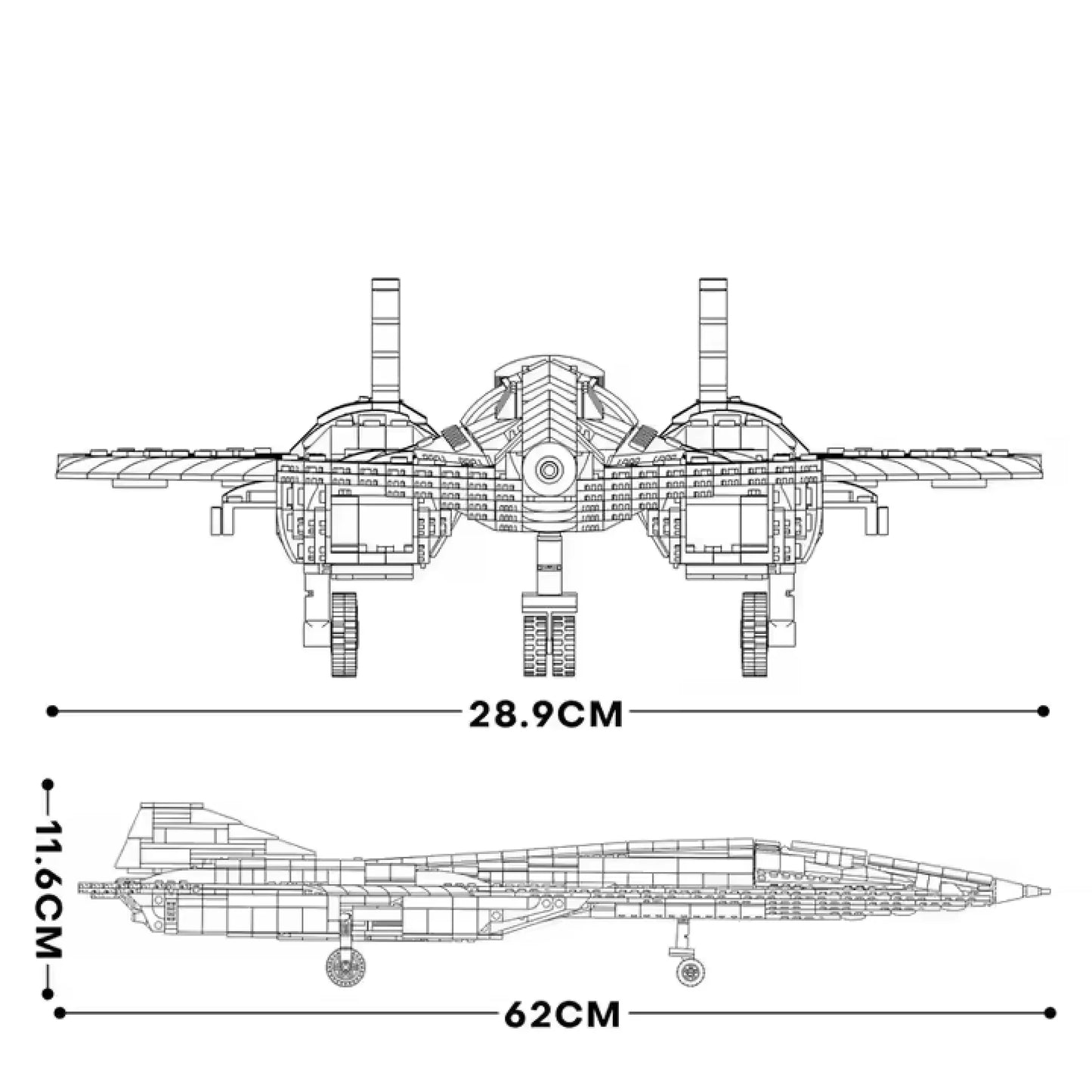 Drone SR-72 (2071 p&ccedil;s) - Brics Craft