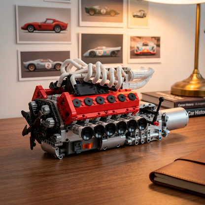 Motor V12 Aspirado Naturalmente (1366 pe&ccedil;as)