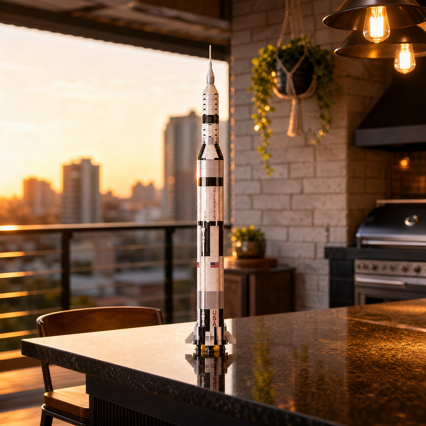 Oferta Exclusiva deste An&uacute;ncio | NASA Apollo Saturn V (602 pe&ccedil;as)
