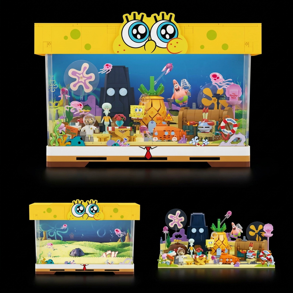 Bob Esponja - Praia da Fenda do Biquini (1140 pe&ccedil;as)