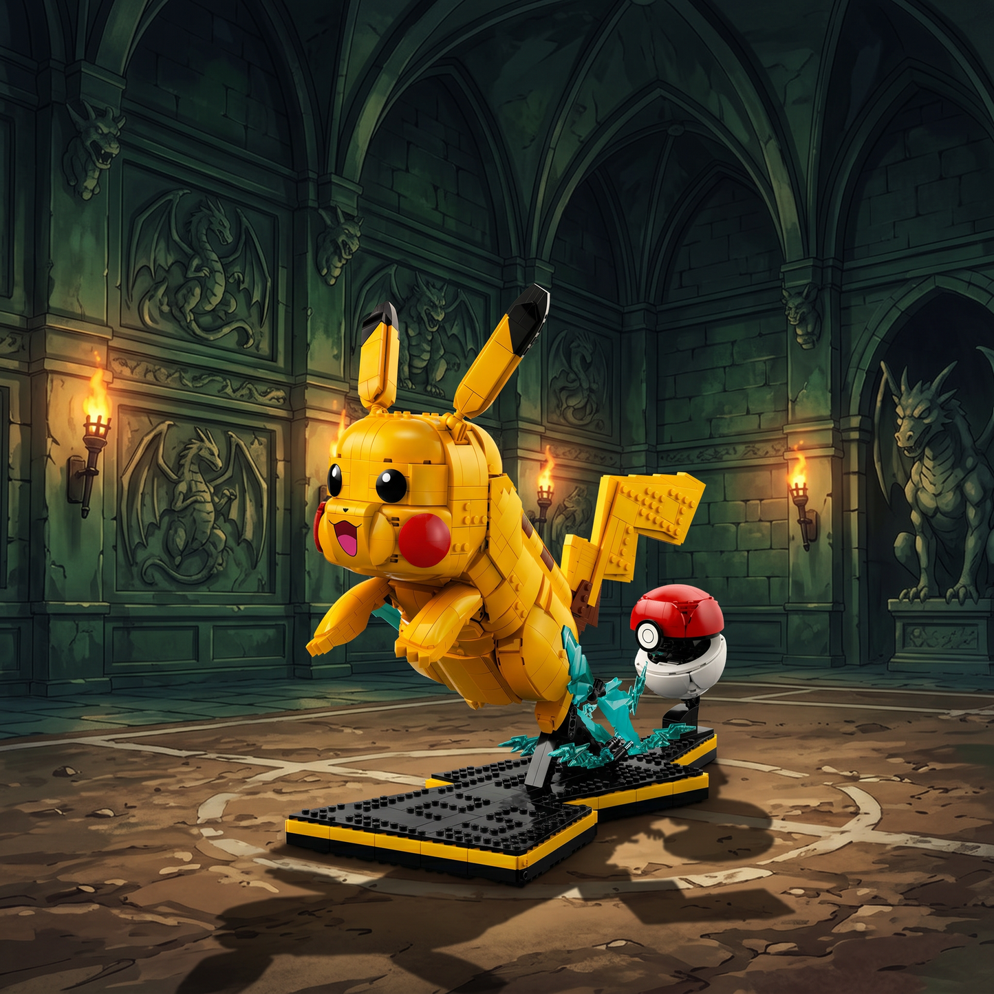 Pok&eacute;mon - Pikachu e Pokebola (2050 pe&ccedil;as)