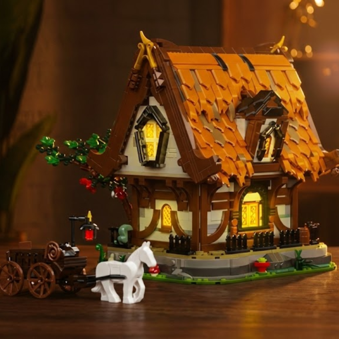 Cabana Medieval de Troncos (2192 pe&ccedil;as) - Brics Craft