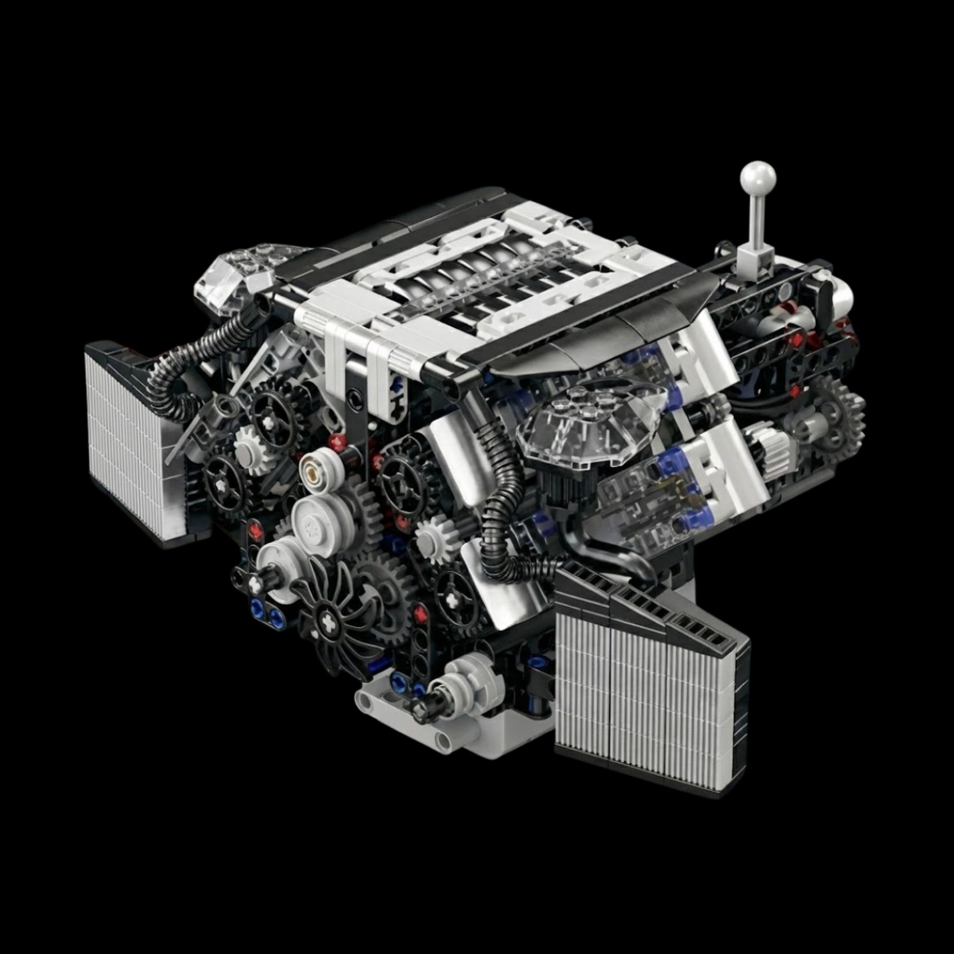 Motor W12 Twin Turbo (871 pe&ccedil;as) - Brics Craft
