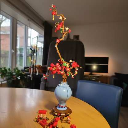 Flor de Ameixa em Vaso (547 pe&ccedil;as)