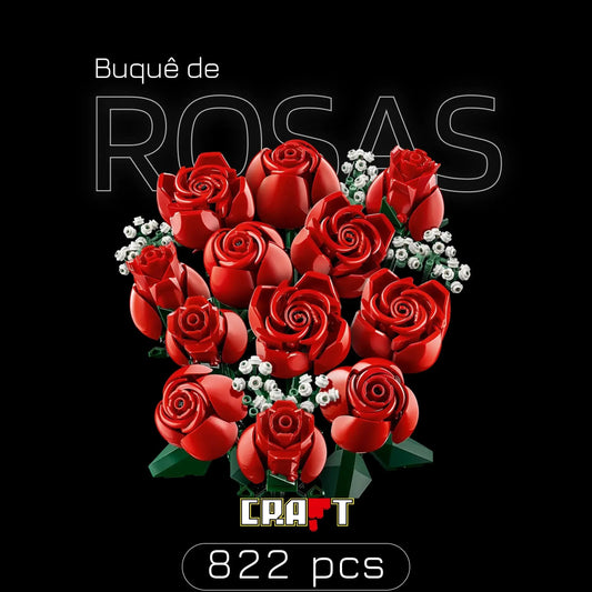 Buqu&ecirc; de Rosas (822 pe&ccedil;as) - Brics Craft
