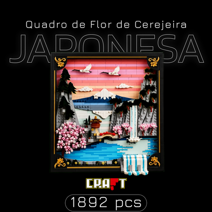 Quadro de Flor de Cerejeira Japonesa (1892 pe&ccedil;as)