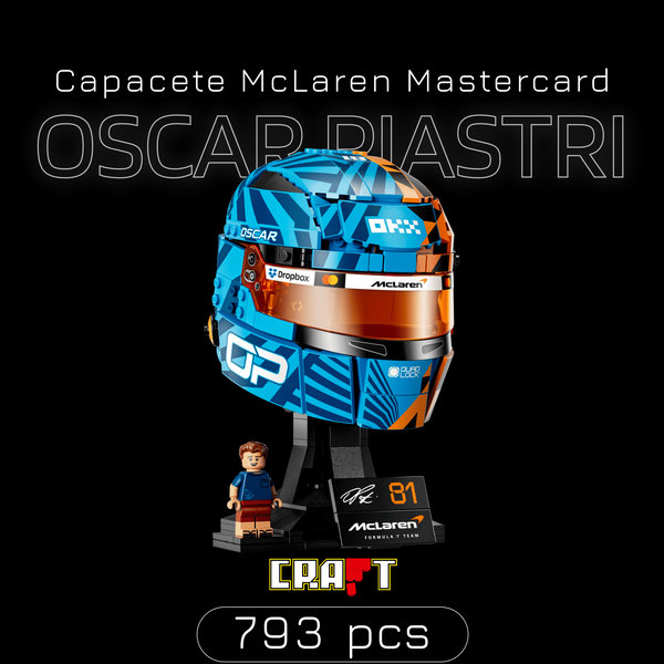 Capacete McLaren Mastercard - Oscar Piastri (793 pe&ccedil;as)