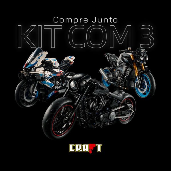 Compre Junto! Harley Davidson Black Rod + BMW M1000 RR + Yamaha MT-10 SP (3960 pe&ccedil;as)
