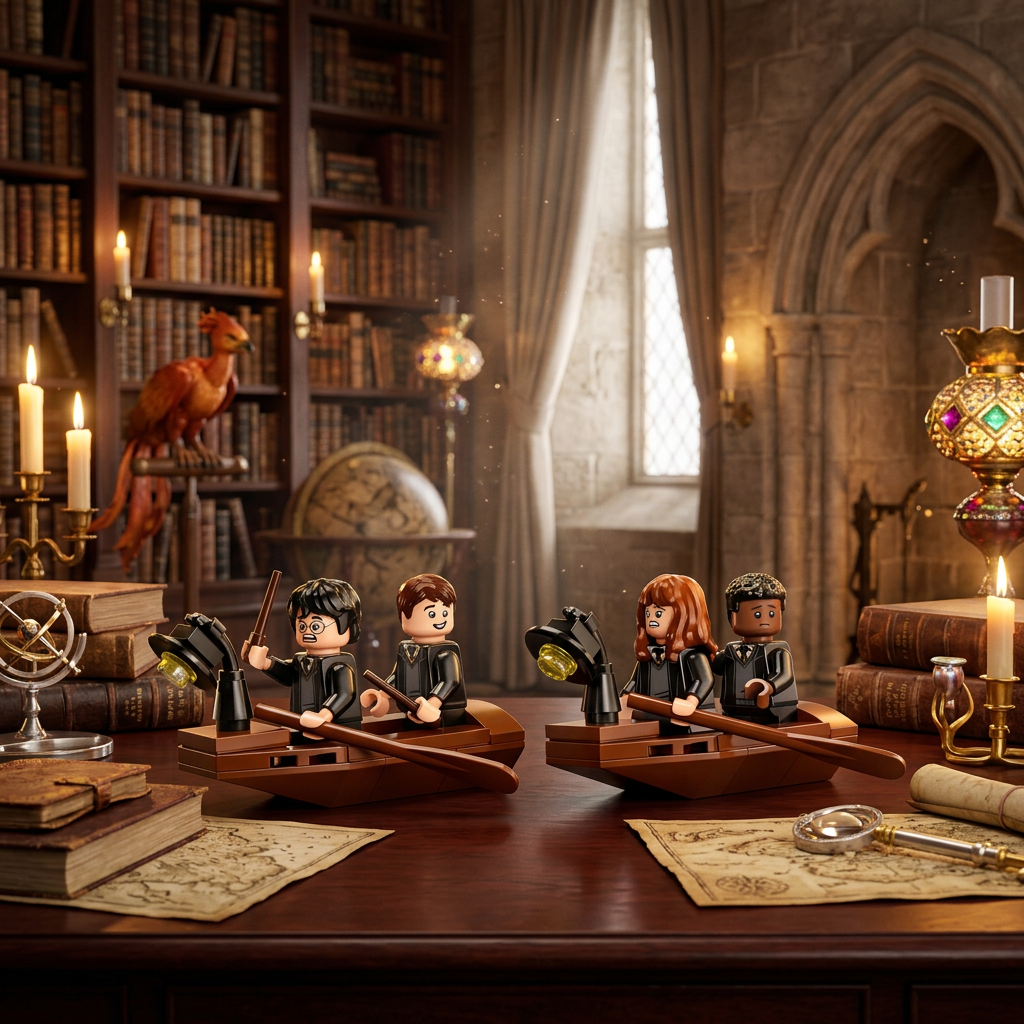 Harry Potter - Casa de Barco: Castelo de Hogwarts (350 pe&ccedil;as)