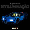 Ilumina&ccedil;&atilde;o para a Bugatti Chiron - Brics Craft
