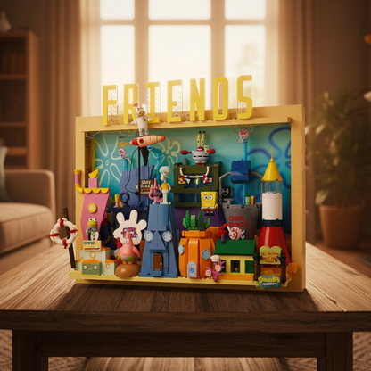 Bob Esponja - Quadro 3D Fenda do Biquini (1126 pe&ccedil;as)