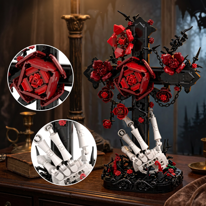 Cruz G&oacute;tica e Rosas (636 pe&ccedil;as)