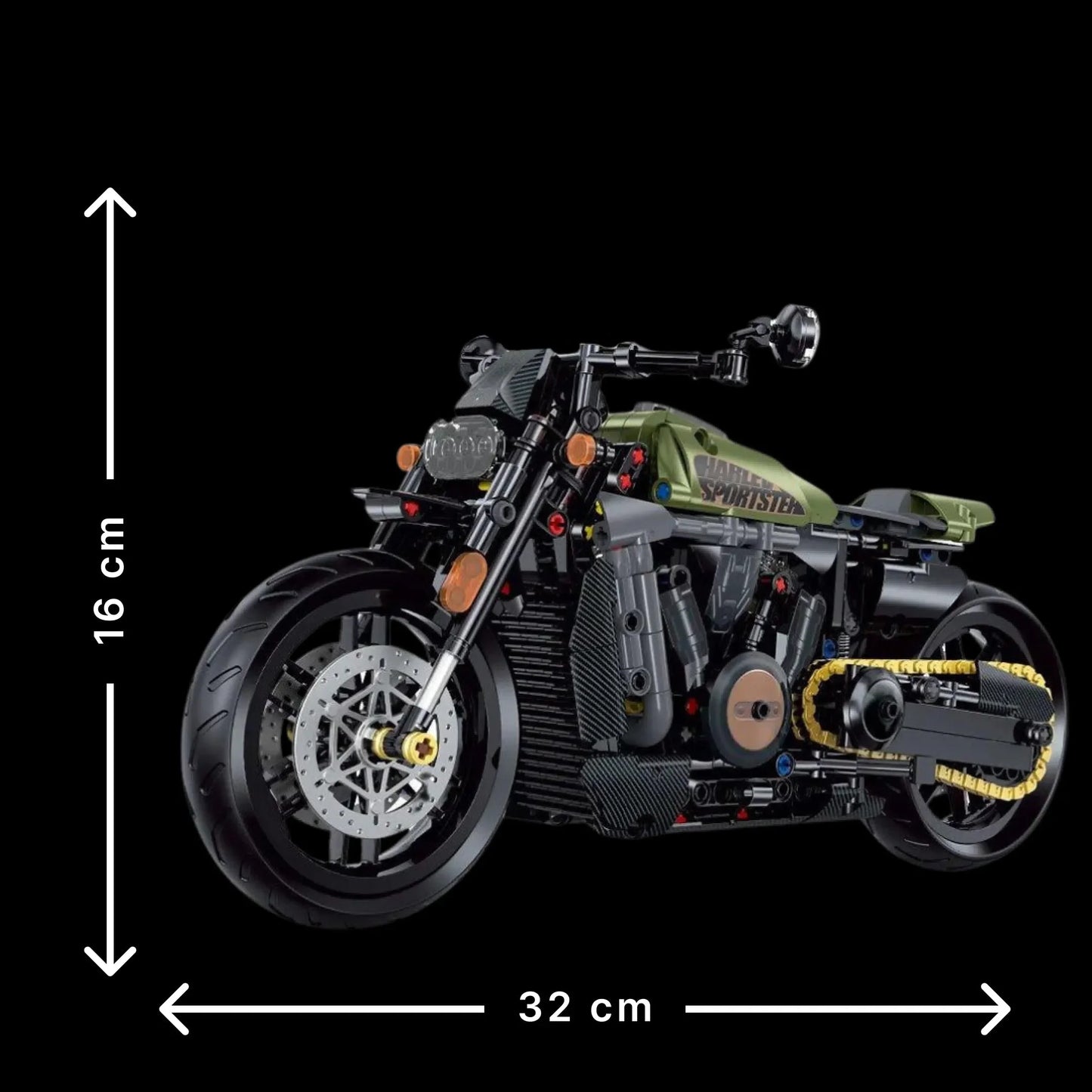 Harley Davidson (634 pe&ccedil;as) - Brics Craft