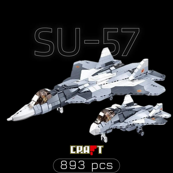 Ca&ccedil;a SU-57 - 2 em 1 (893 pe&ccedil;as)