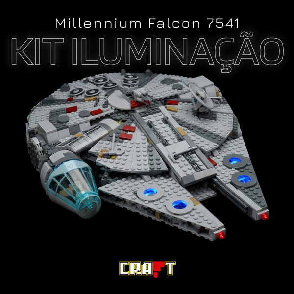 Kit de ilumina&ccedil;&atilde;o para a Millennium Falcon (7541 pe&ccedil;as)