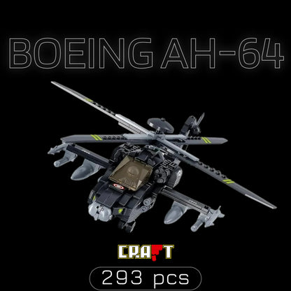 Helic&oacute;ptero Boeing AH-64 Apache (293 p&ccedil;s) - Brics Craft