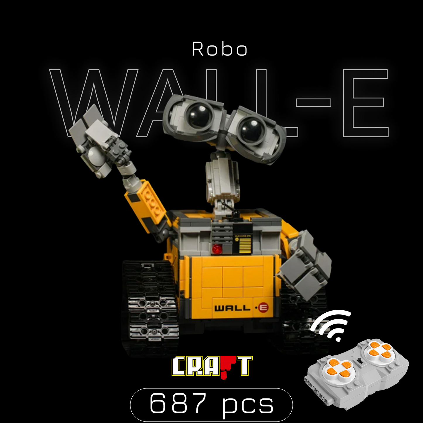 Wall-E Robo (687 pe&ccedil;as)