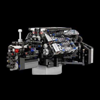 Motor W12 Twin Turbo (871 pe&ccedil;as) - Brics Craft