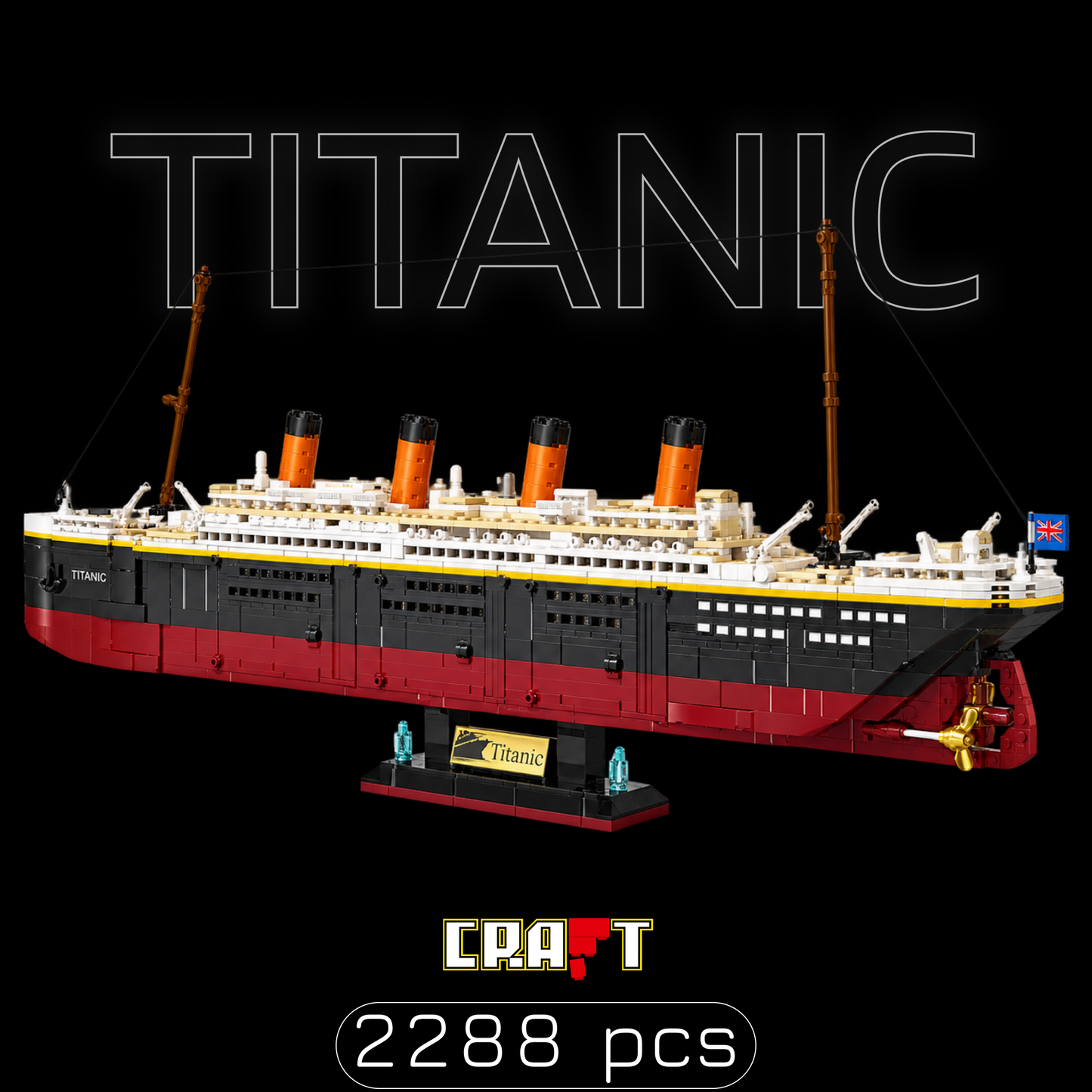 Navio Titanic com Iceberg (2288 pe&ccedil;as) - imagem de capa 1 - Brics Craft