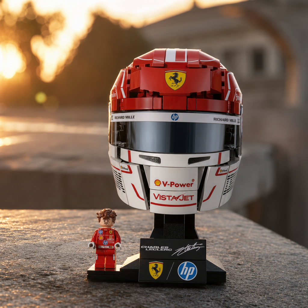 Capacete Ferrari HP - Charles Leclerc (886 pe&ccedil;as)