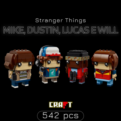 Stranger Things - Mike, Dustin, Lucas e Will (542 pe&ccedil;as)