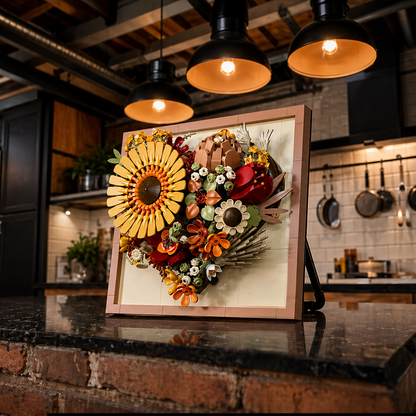 Moldura Floral 3D - Girassol (727 pe&ccedil;as)