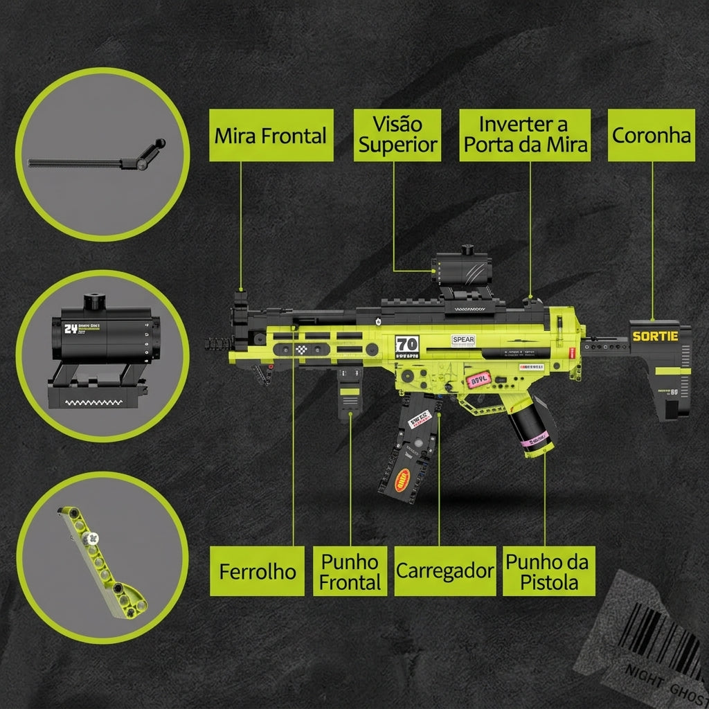 Submetralhadora MP5 (1698 pe&ccedil;as)