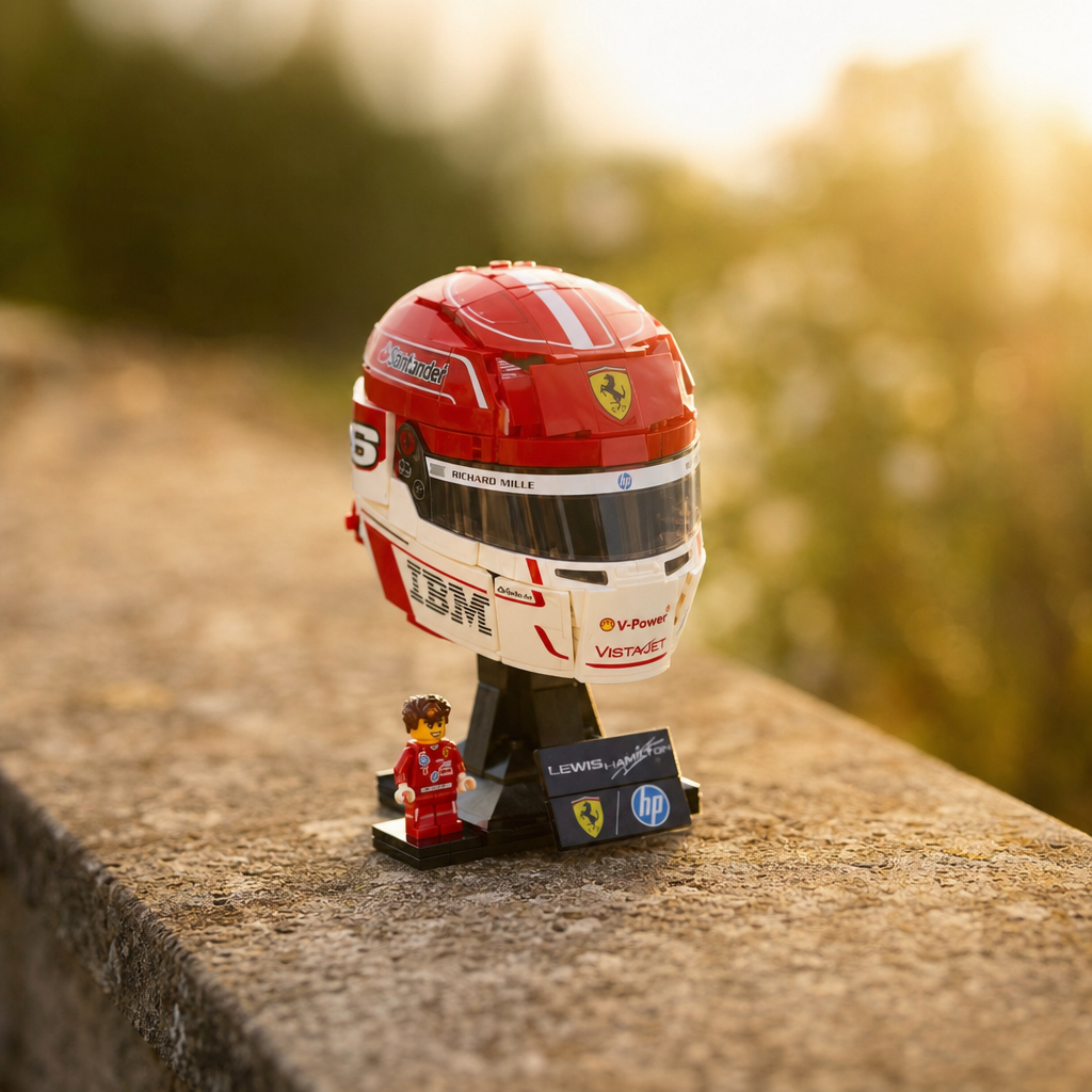 Capacete Ferrari HP - Charles Leclerc (886 pe&ccedil;as)