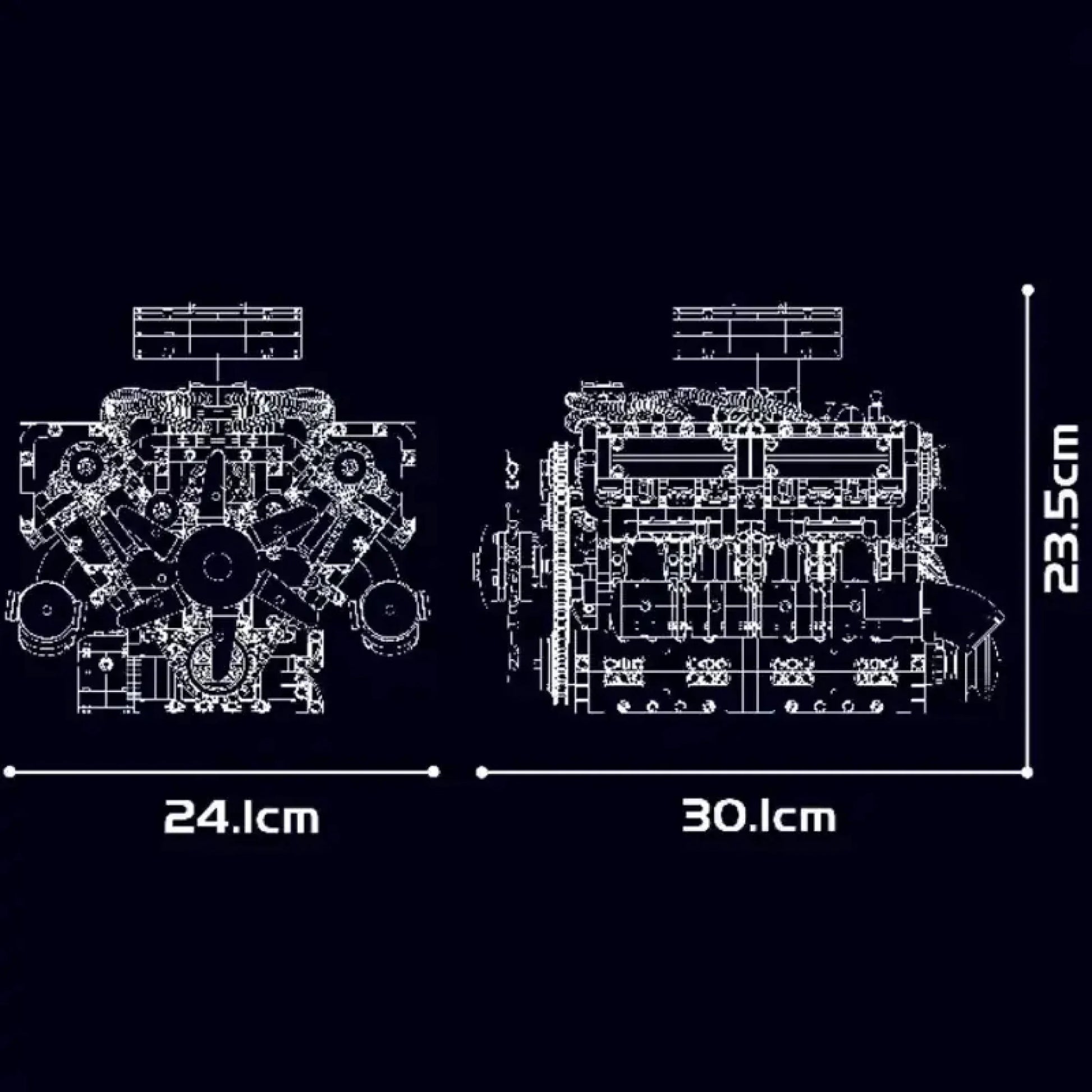 Motor V8 (2250 pe&ccedil;as)