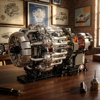 Motor Turbojato Mec&acirc;nico (1214 pe&ccedil;as)