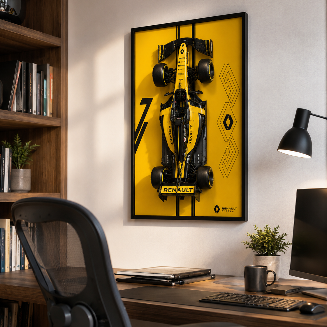 Quadro de Acr&iacute;lico para F1 Renault