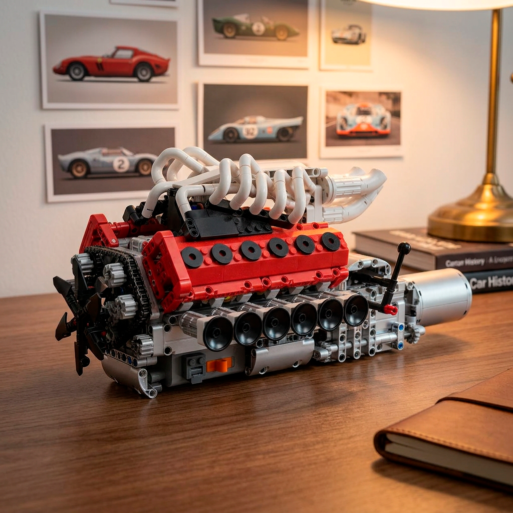 Motor V12 Aspirado Naturalmente (1366 pe&ccedil;as)