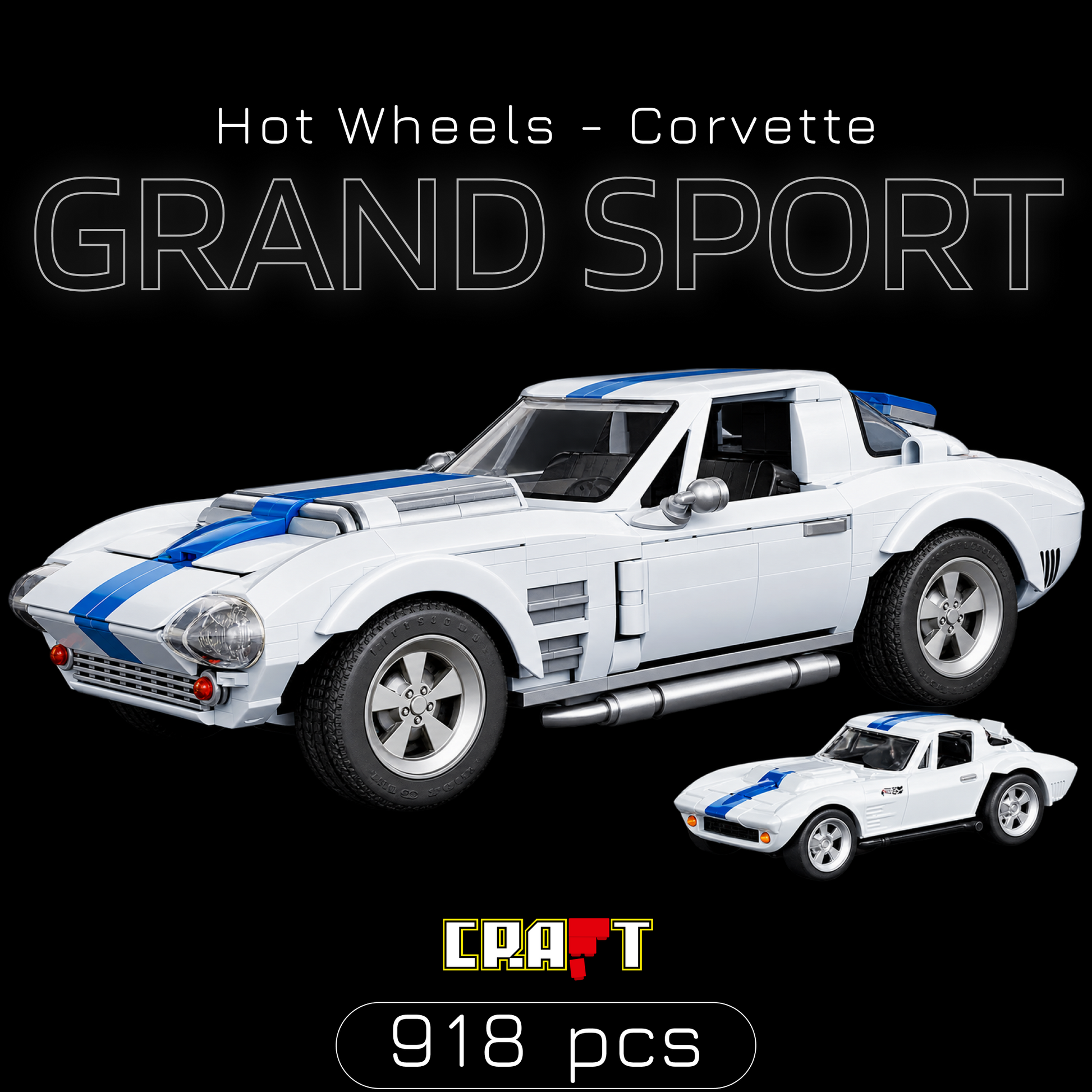 Hot Wheels - Corvette Grand Sport (918 pe&ccedil;as) | Capa 1